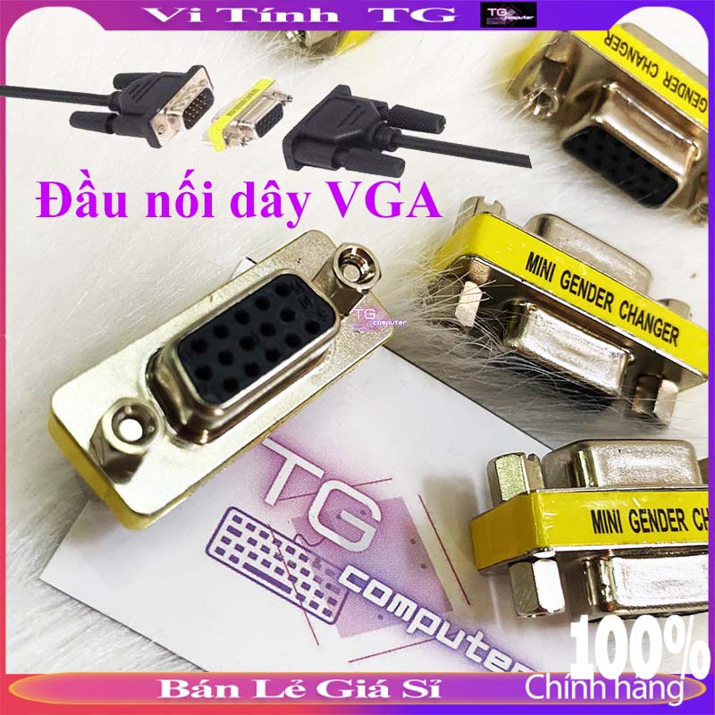 Đầu nối vga-vga nối dài dây vga 2 đầu âm - Female to Female - Hàng chất lượng
