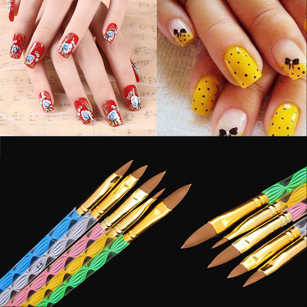 Set 5 cọ đắp bột & vẽ hoa