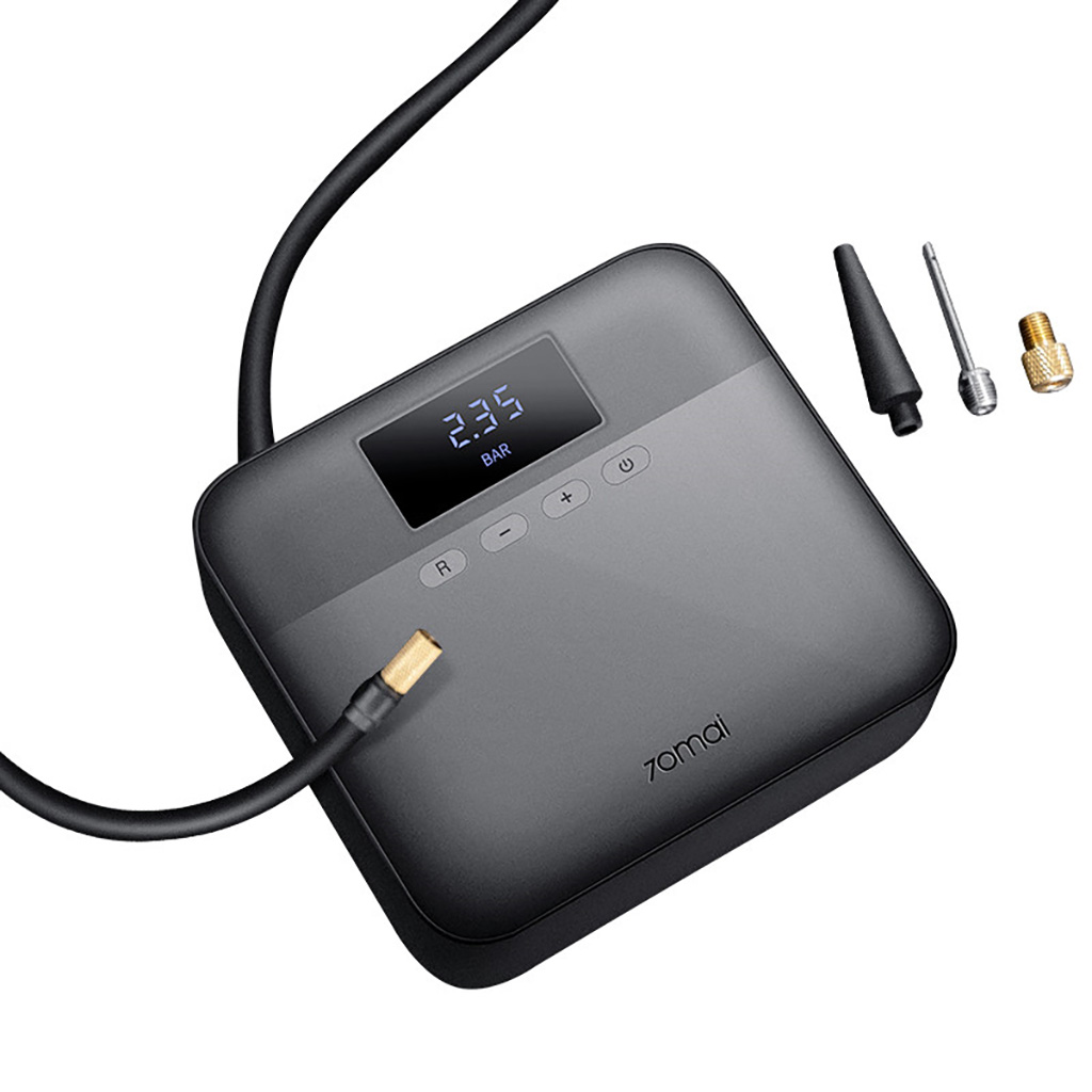 Máy bơm lốp ô tô xiaomi 70mai midrive tp03 đa năng tự ngắt cho xe hơi xe đạp xe máy - hàng chính hãng