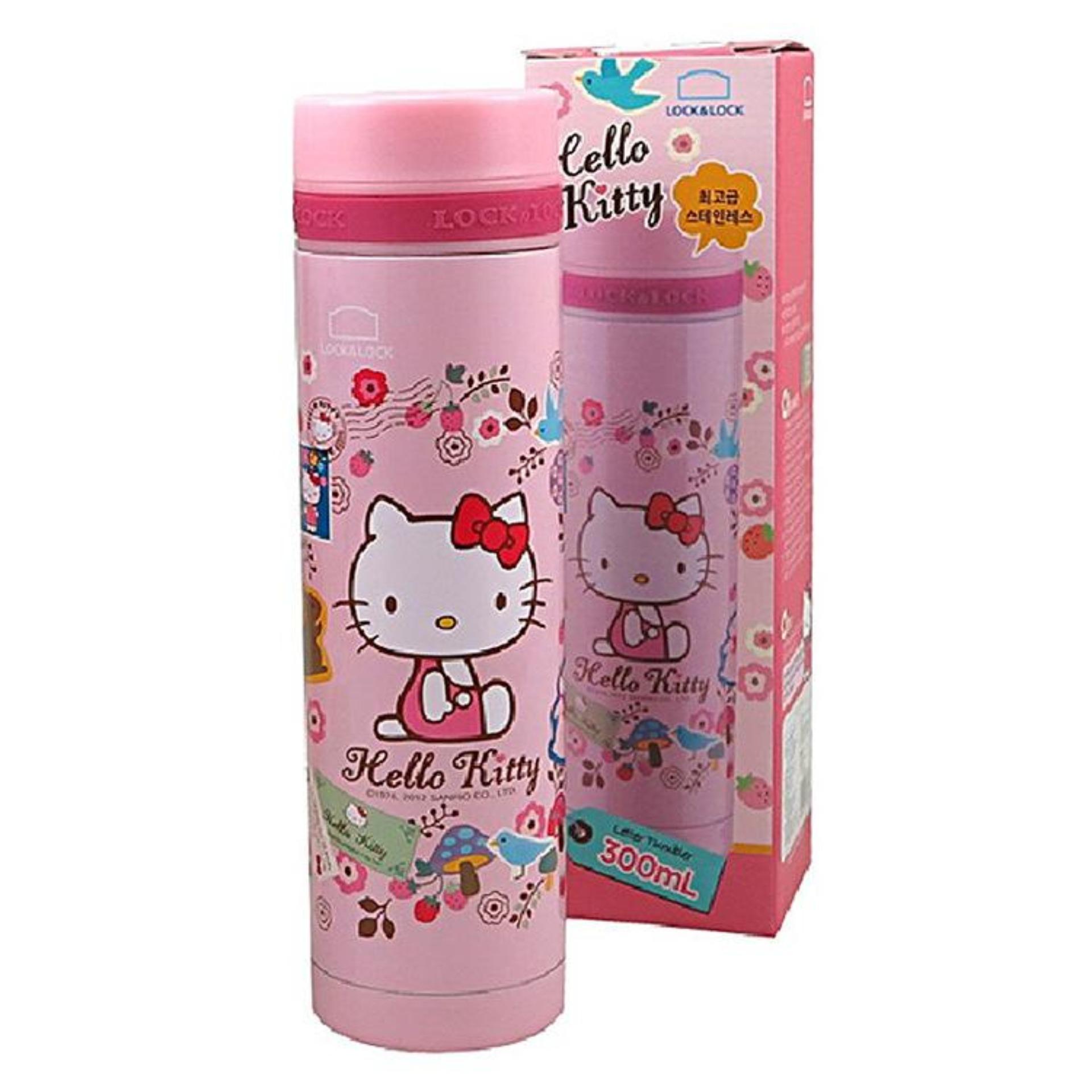 Bình giữ nhiệt lock&lock romantic letter hkt354p 300ml - hồng