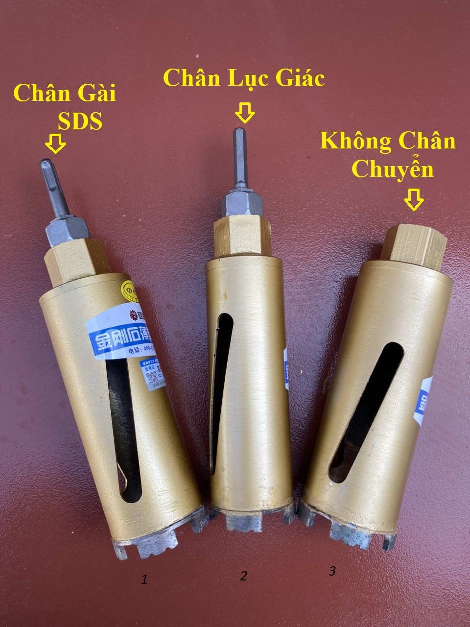 Mũi khoan rút lõi cắt cốt thép dài 18cm Phi mm
