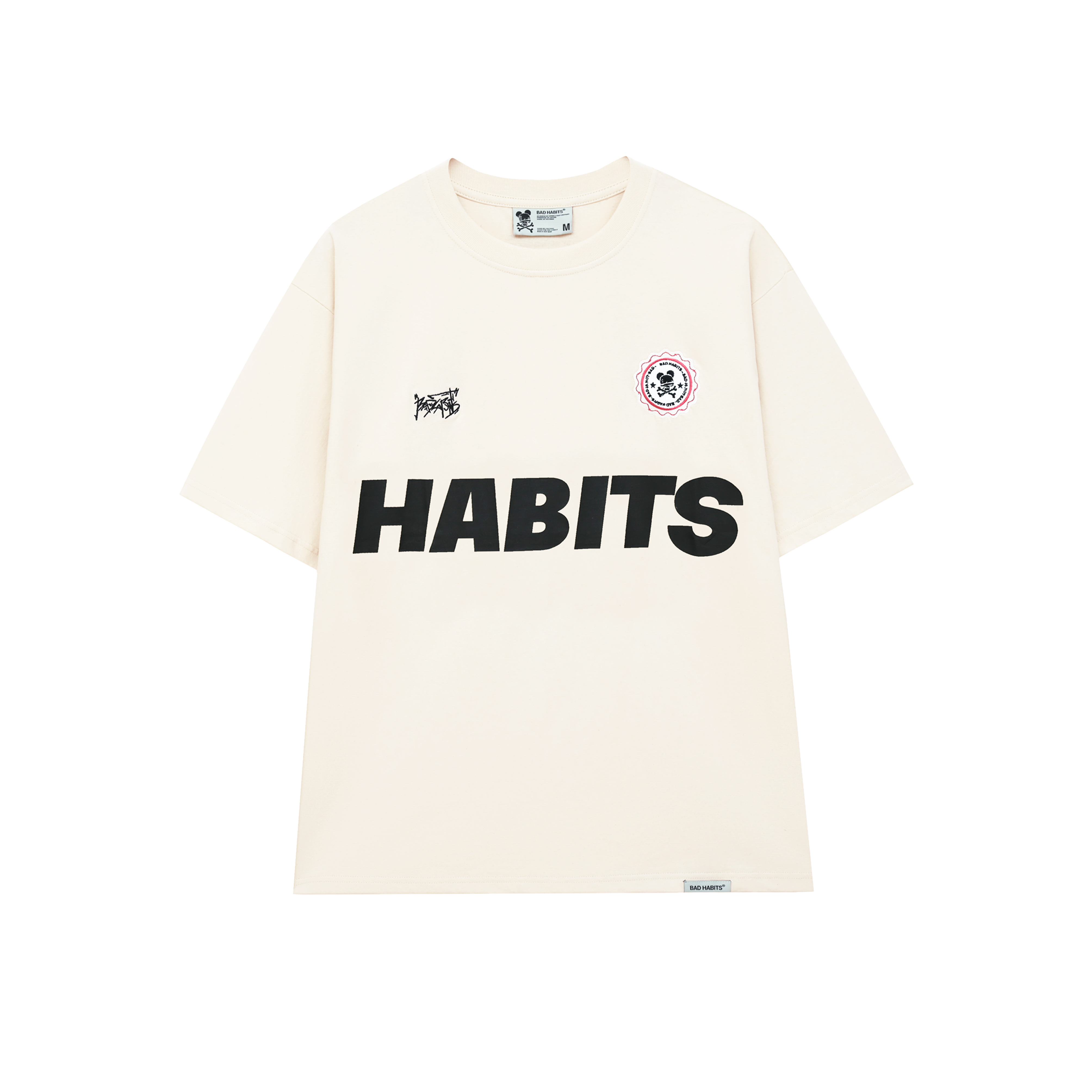 Áo Thun Unisex Bad Habits- Cream Bad Uniform Tee - Local Brand Chính Hãng