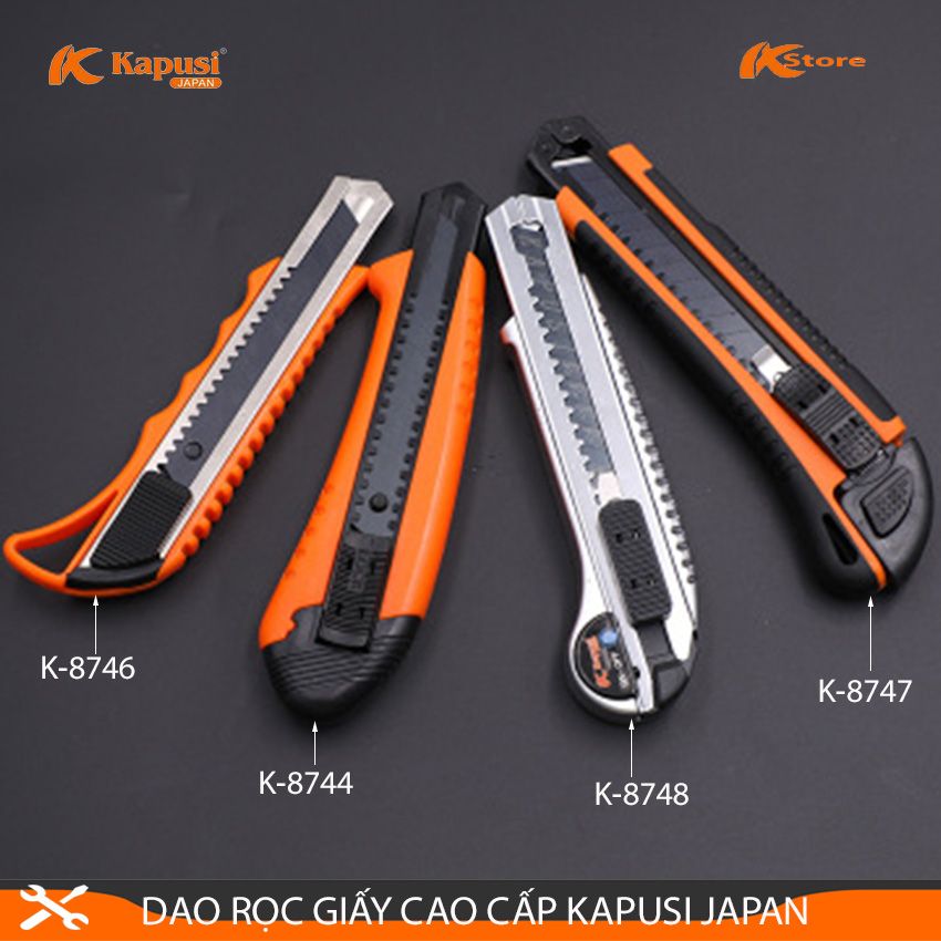 Dao rọc giấy cao cấp kapusi japan tặng kèm lưỡi dao
