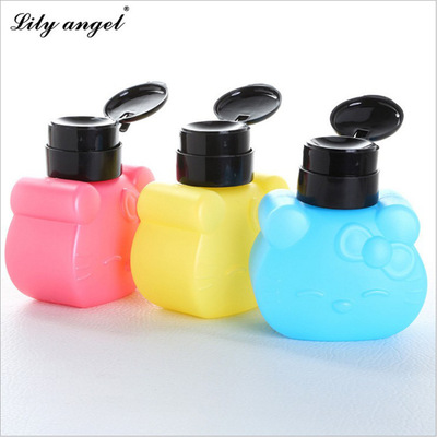 Bình đựng nước axiton lau ủ phá móng , Lọ đựng nước lau gel hellokity