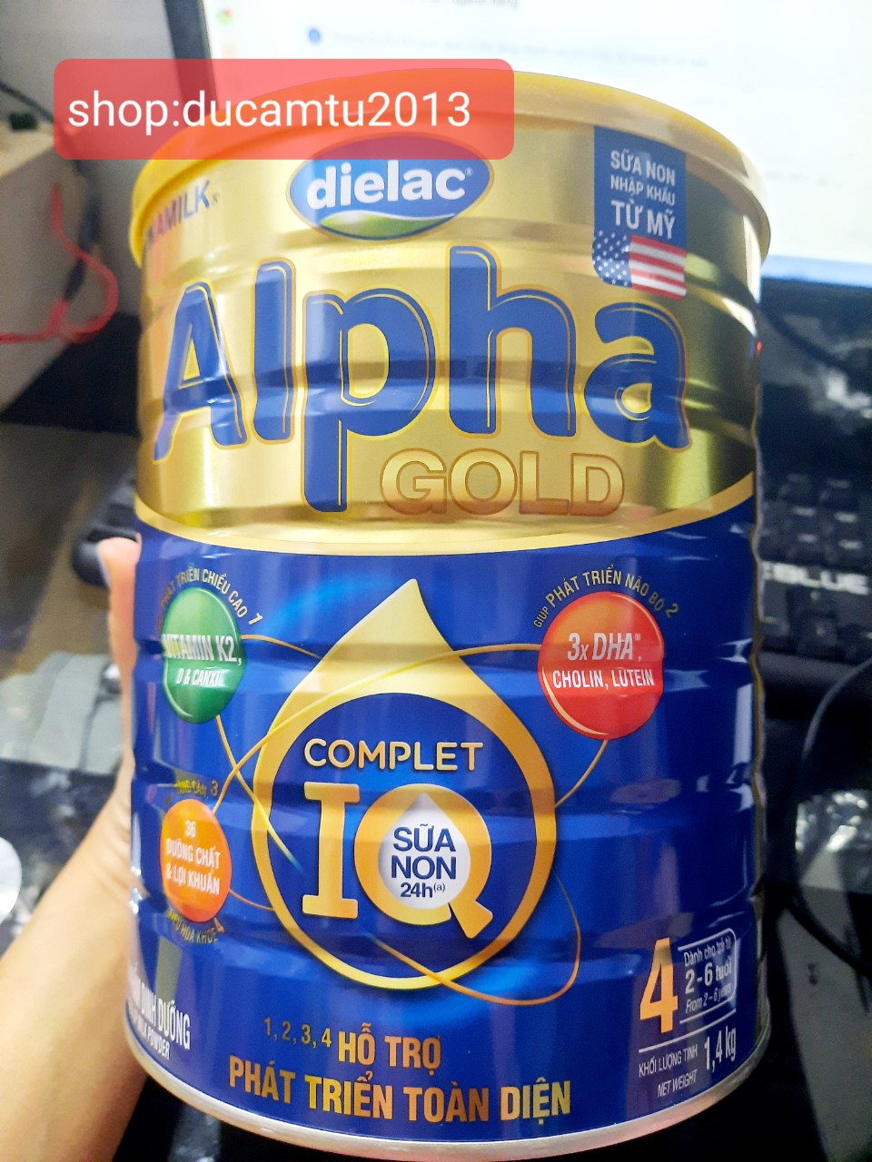 Sữa dielac alpha gold 4 _ 1,4kg hsd 2025