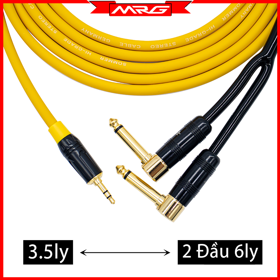 Dây 3 5mm Ra 2 Đầu 6 Ly Vuông dài 10met 8met 5met TG009 - MrG | dây 3.5 2 đầu, dây jack 3.5, dây 3.5 ra 6.5, dây 2 đầu 6ly ra 3.5ly, dây âm thanh jack 3.5, dây 3 5mm ra 6mm, dây rack 6 ly, dây rack 6ly, dây rack âm thanh