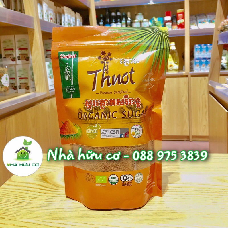 Hữu cơ - đường thốt nốt campuchia / 500gr - 200g túi zip