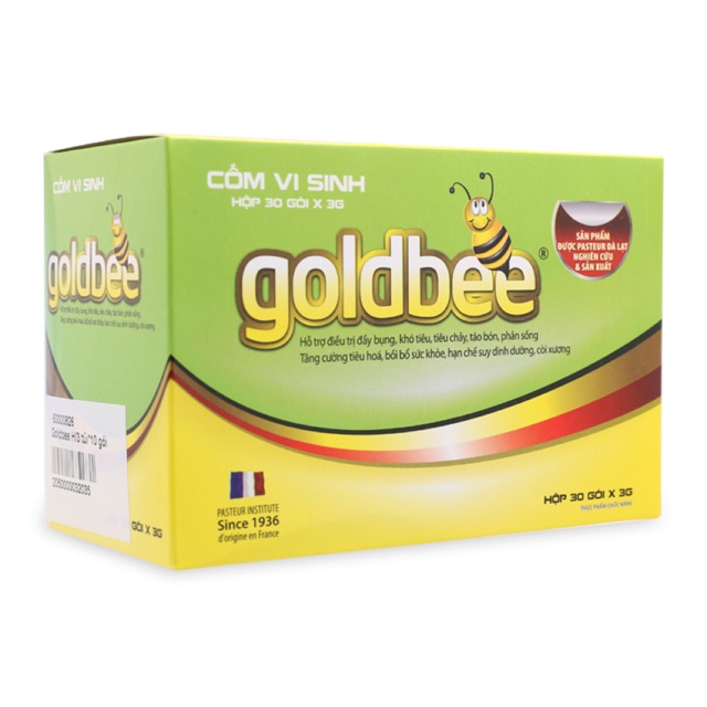 Cốm vi sinh goldbee - hỗ trợ cân bằng hệ vi sinh đường ruột bổ sung vitamin khoáng chất - 30 gói x 3gram