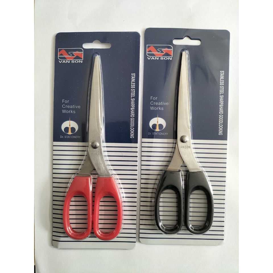 Kéo trυng s180-s183-s008 17cm cắt giấy văn phòng màu ngẫu nhiên