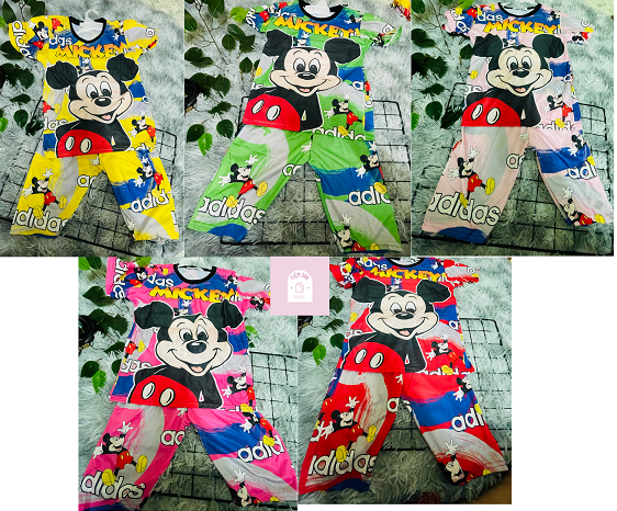 Đồ bộ bé gái thun hình Mickey