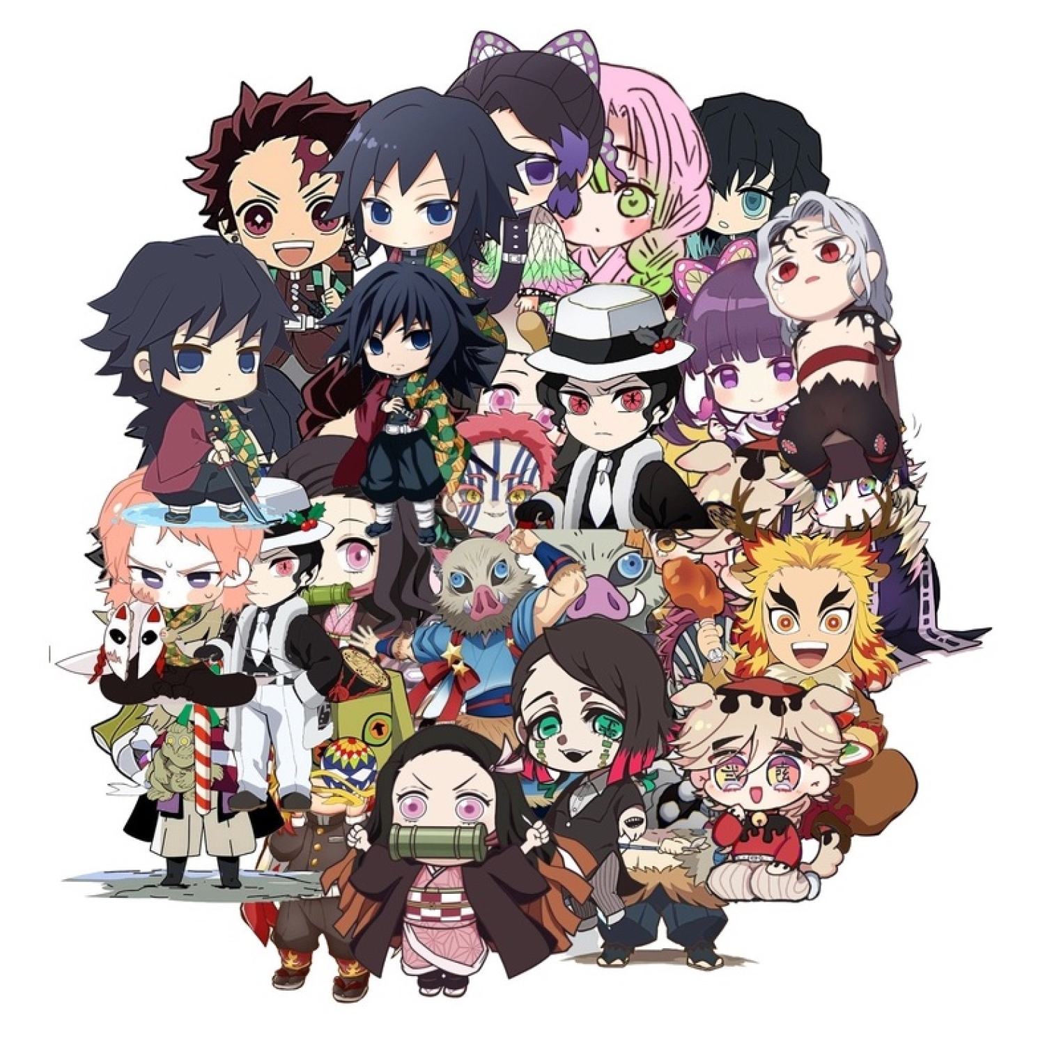 Nhãn dán sticker Thanh Gươm Diệt Quỷ anime trang trí