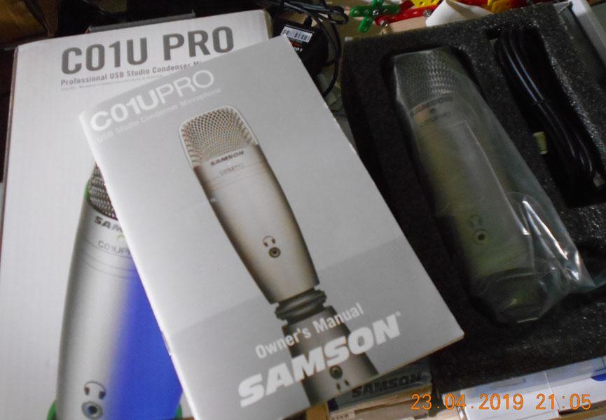 Mic thu âm Samson C01U Pro USB Studio Condenser