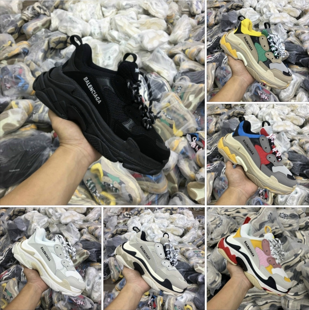 Giày sneaker ulzzang b a l e n c i a g a t r i p l e s đế tầng siêu thời trang 6 màu bestseller 2021