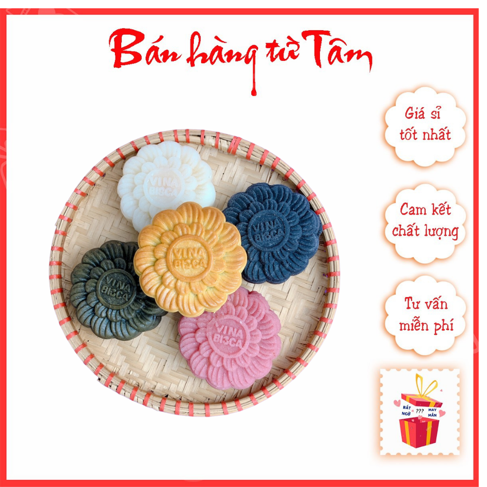 Bánh Trung Thu Nướng Dẻo 200g Thơm Ngon Chuẩn Vị Truyền Thống Các Vị Nhân - Bánh Trung Thu Thập Cẩm - Bánh Trung Thu Mini - Bánh Nướng Bánh Dẻo - Hộp Bánh Trung Thu - Hộp Đựng Bánh Trung Thu - Nhân Bánh Trung Thu