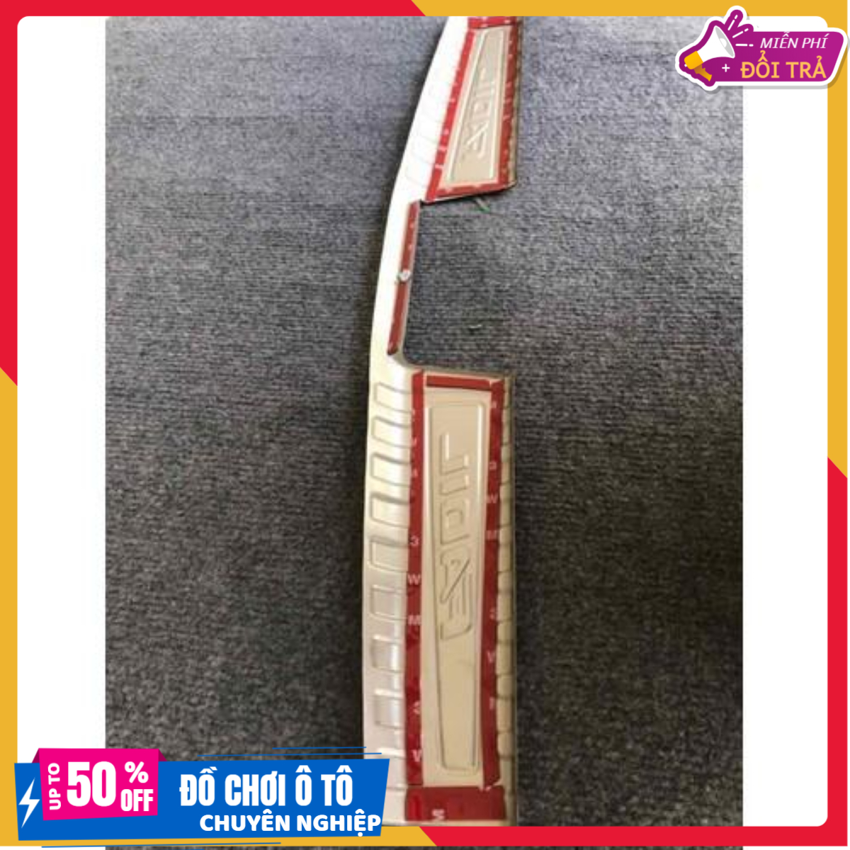 Ốp chống trầy cốp INOX Vinfast Fadil – Bên Trong cao cấp