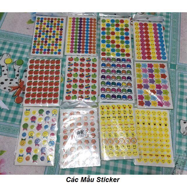Túi 10 tờ sticker các mẫu