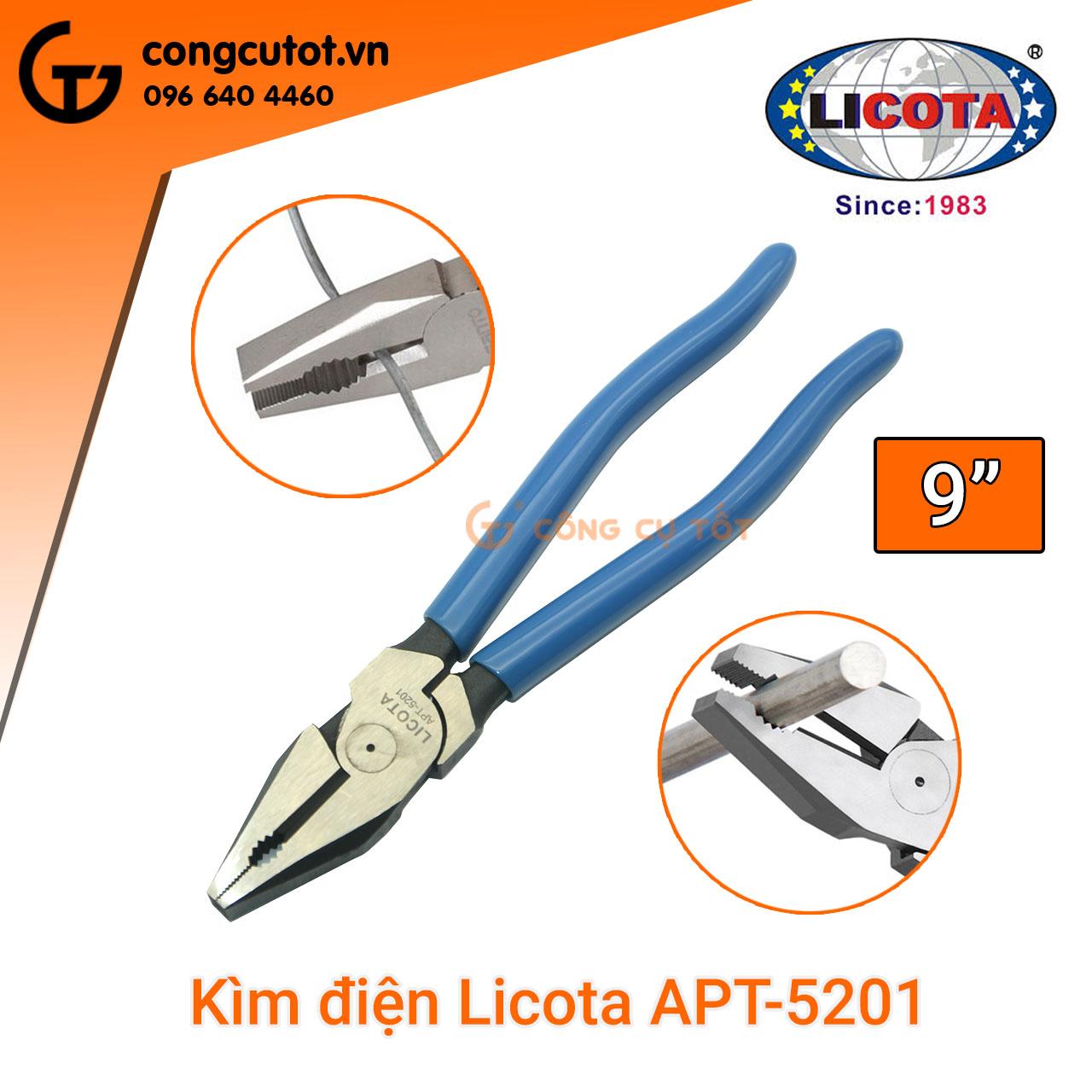 Kìm điện licota apt-5201 9inch