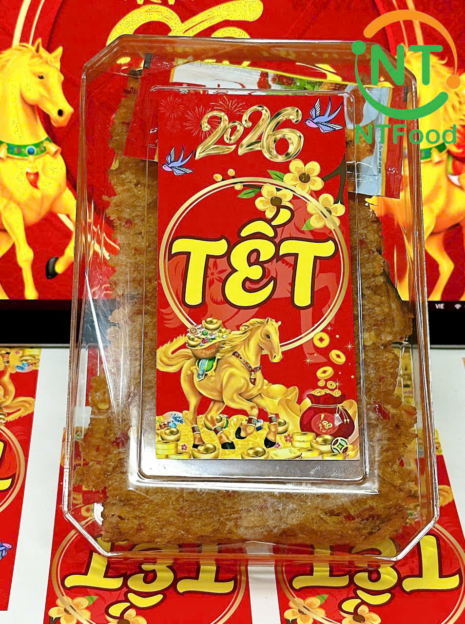 [TẾT Bính Ngọ] Mực Cán Tẩm Vị NTFood - Hộp Chữ Nhật Nhỏ - 150g - Nhất Tín Food