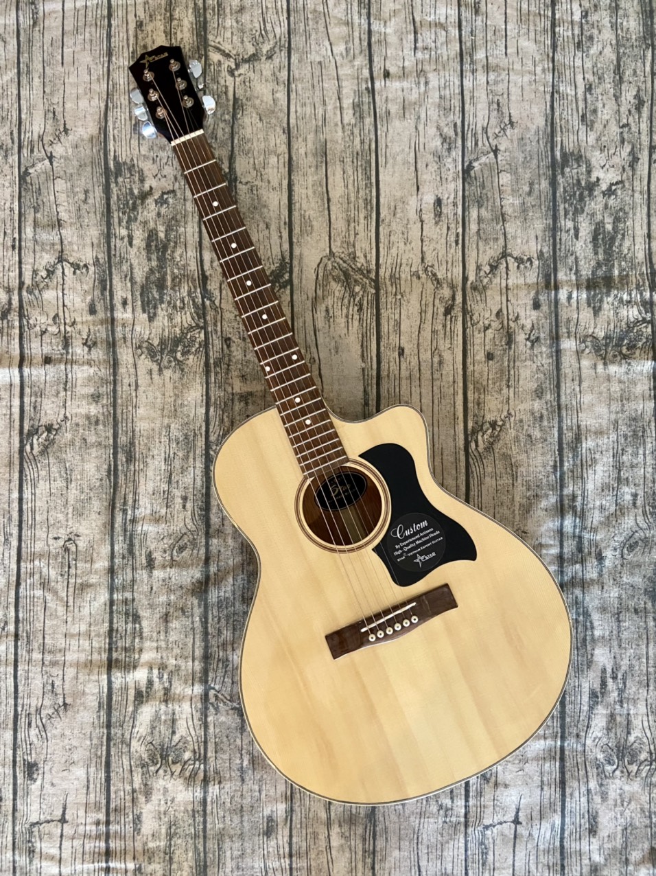 Đàn Guitar Acoustic Full Gỗ Thịt nguyên tấm ST-02 âm thanh tự nhiên và chân thật, có độ bền cao, dễ dàng sử dụng - bảo hành 24 tháng