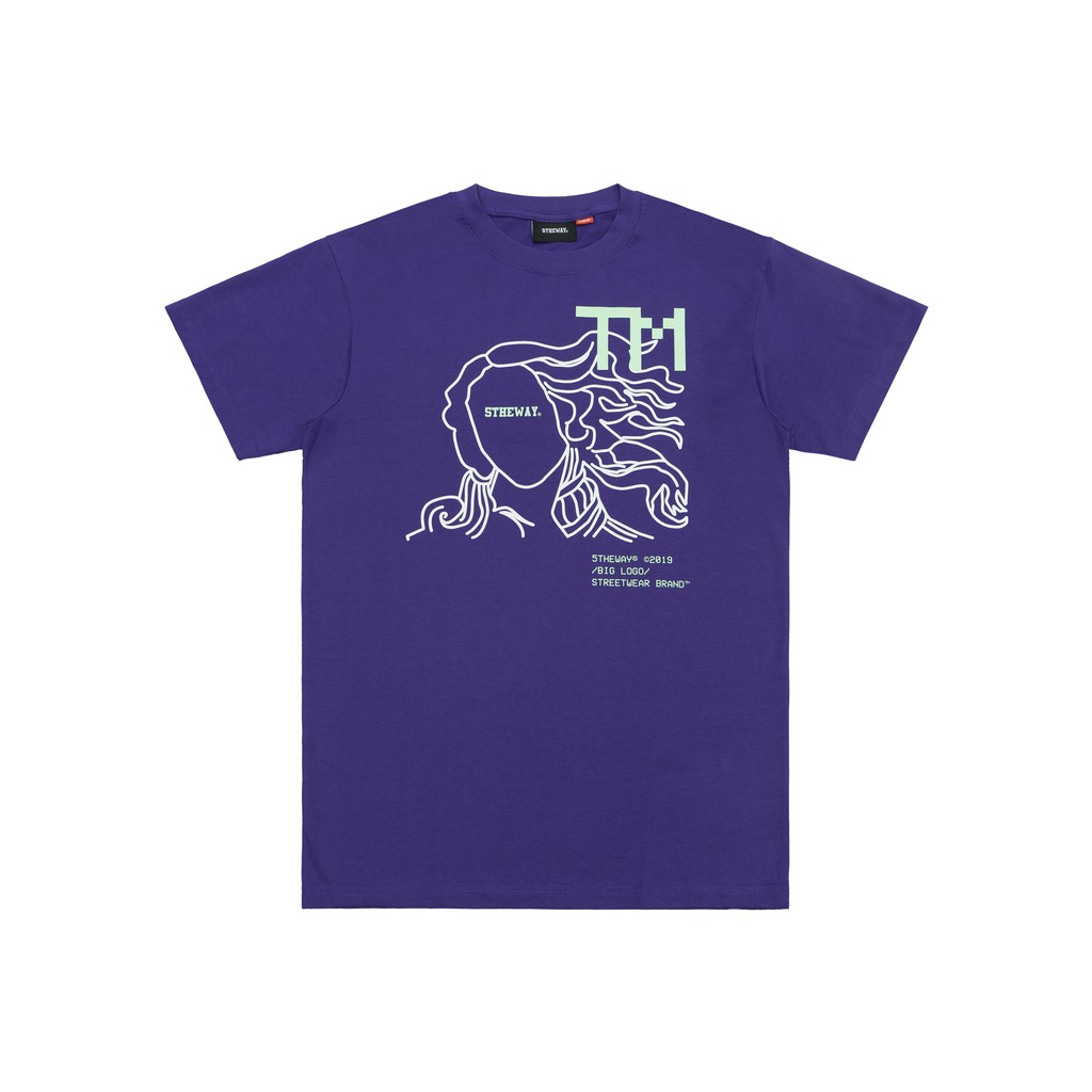 5theway® /nothing/ traditional fit tee™ in royal purple aka áo thun tím tay ngắn