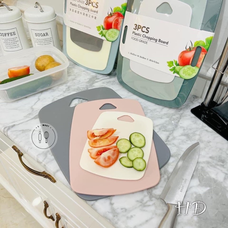 Bộ thớt chống trơn kháng khuẩn 3 kích thước