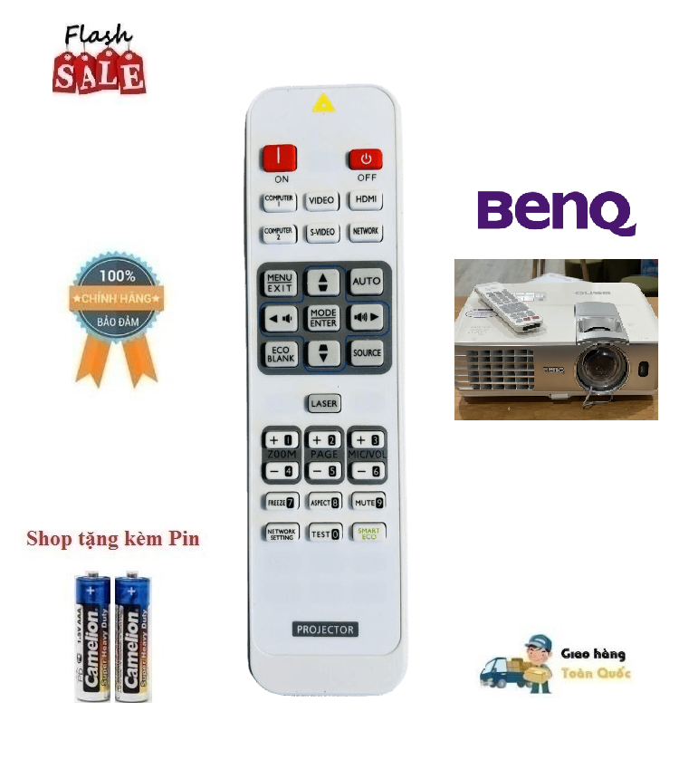 Remote Điều khiển máy chiếu BenQ  HT1075 HT1085ST HT2050A HT2050 HT2150ST HT3050 HT4050 MH684 TH670 Hàng CHẤT LƯỢNG Cao