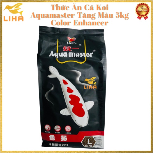 Thức ăn cá koi aquamaster tăng màu 5kg - cám cá koi color enhancer - s