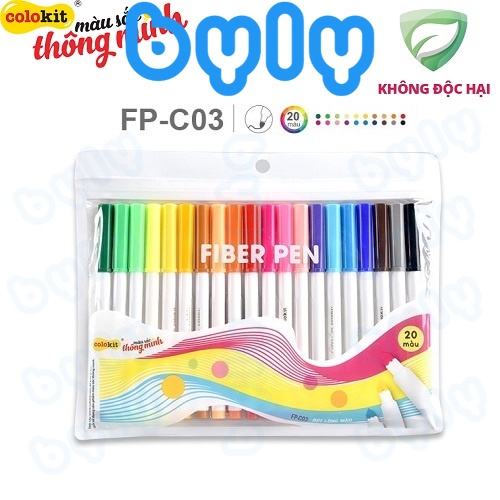 Cây Lẻ - Bút lông màu Fiber Pen Colokit - Crayola Super Tips tô màu viết vẽ thư pháp ngòi brush nét 