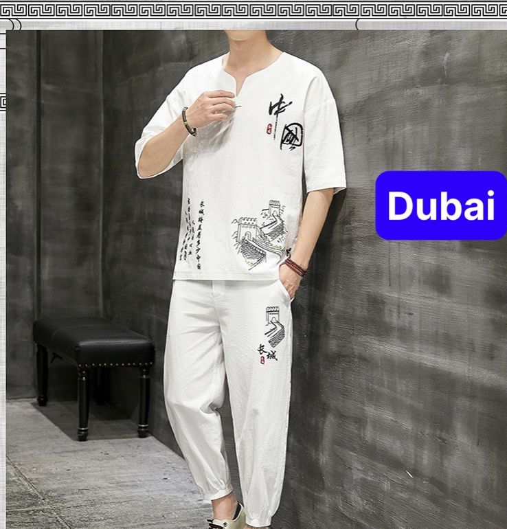 ĐỒ BỘ THỂ THAO VẠN LÝ TRƯỜNG THÀNH NEW SET ĐỒ BỘ THỂ THAO ĐỒ BỘ TẬP GYM MANG Ở NHÀ VÀ ĐI CHƠI ĐỒ BỘ NAM PHONG CÁCH HOT TREND - DUBAI FASHION