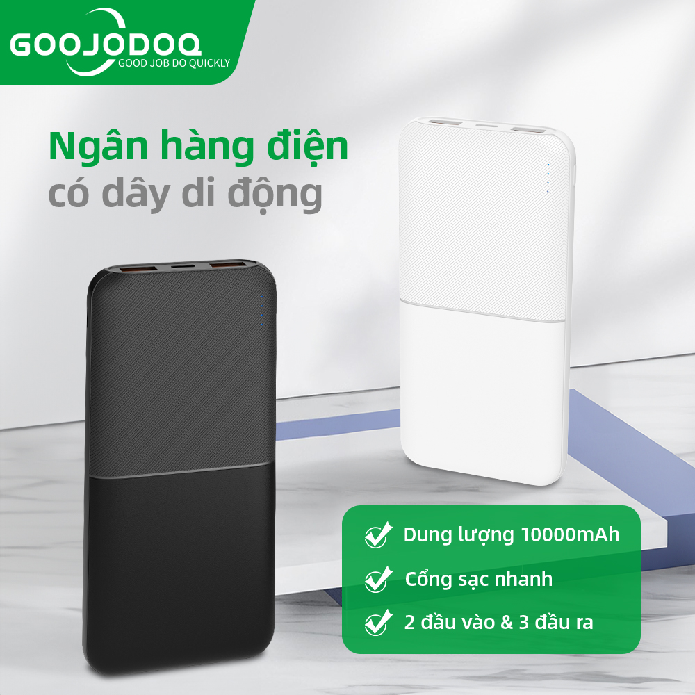 sạc dự phòng GOOJODOQ 10000mAh PD 20W 22.5 mAh sạc nhanh Không có dây cho iPhone 15 14 13 12 Pro iPad Samsung S23 Xiaomi