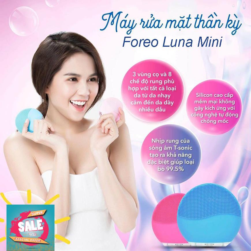Máy rửa mặt massage mặt dùng pin, máy rửa mặt mini. máy rửa mặt mini silicon mềm mại dành cho da nhạy cảm sạch da se khít lỗ chân lông. bảo hành bởi lucky store sg.