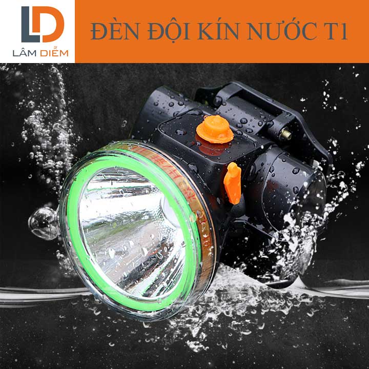 Đèn pin đội đầu siêu sáng ĐÈN PIN SẠC ĐỘI KÍN NƯỚC GỌN NHẸ SIÊU SÁNG T1