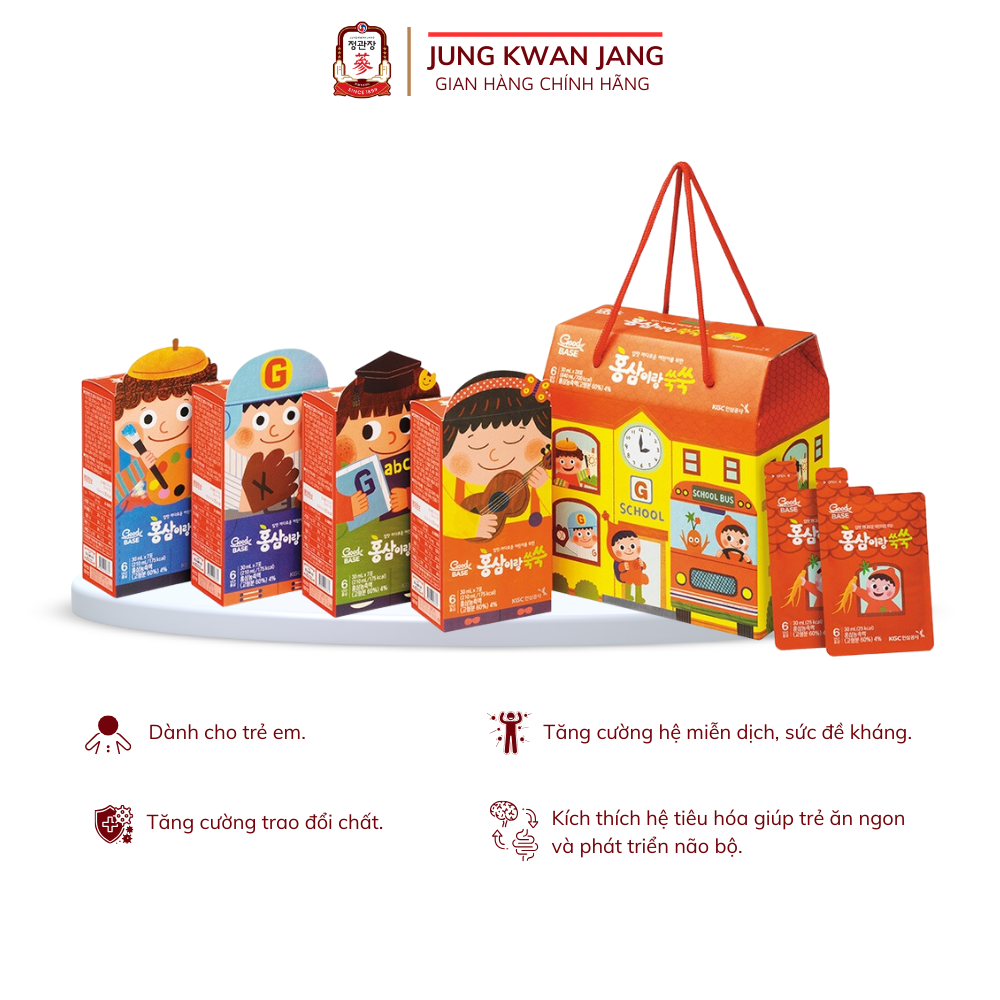 Nước Hồng Sâm Hàn Quốc Goodbase Cho Bé KGC Jung Kwan Jang (30ml x 28 gói)