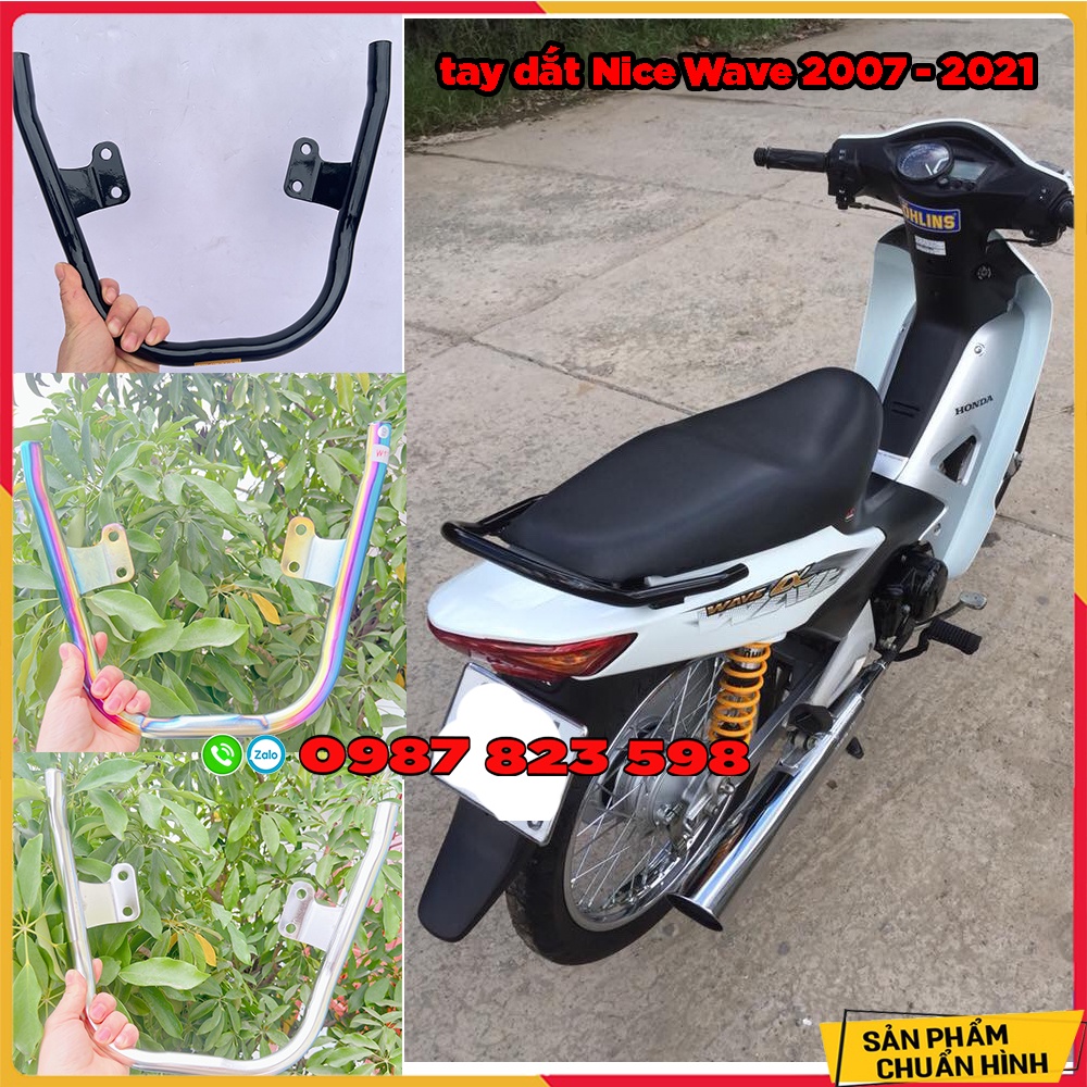 Tay xách Nice Wave đời 2007-2021,Wave Alpha , 50cc các màu - iNox Kim Phụng Chính Hãng