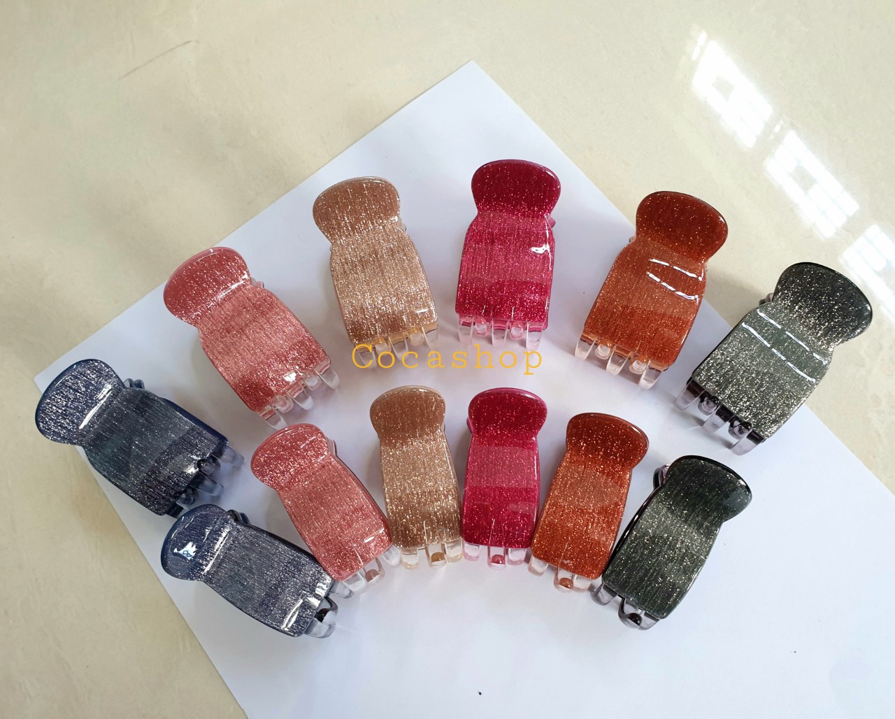 [HCM]Một cái kẹp tóc kẹp gấp tóc kẹp càng cua thạch nhũ hàng cao cấp không gãy cho bạn gái