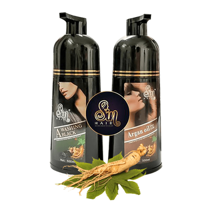 Dầu Gội Phủ Bạc SIN HAIR Nhật Bản 500ml – Màu Đen Và Nâu