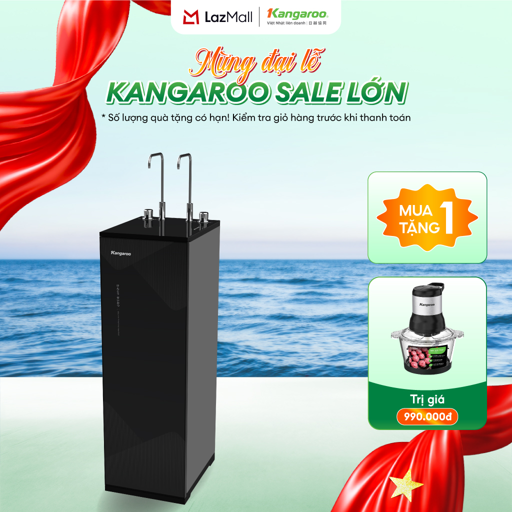 [Miễn Phí Lắp Đặt] Máy lọc nước Kangaroo Hydrogen Infinity nóng lạnh 11 lõi KG11S9-H4