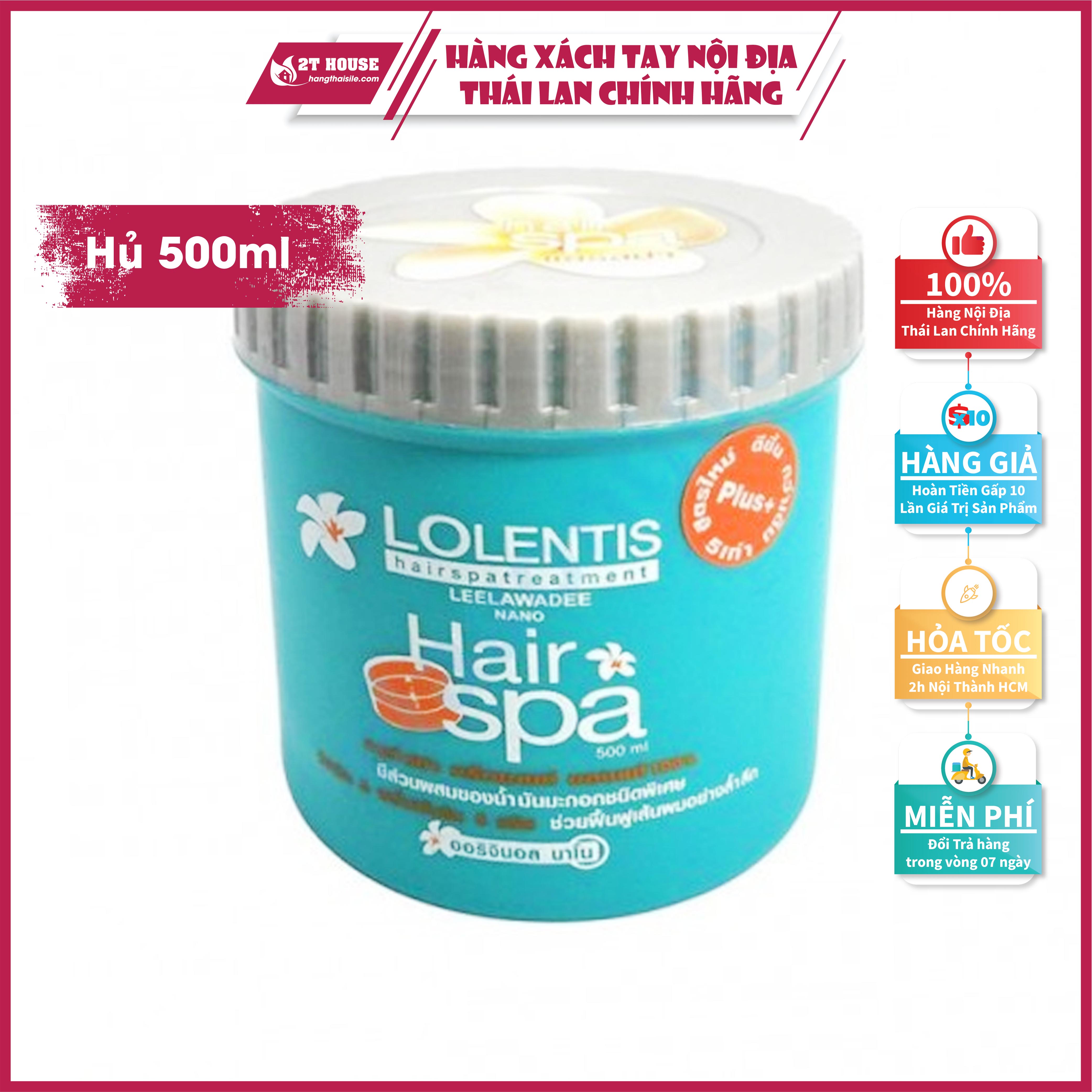 Kem ủ tóc Hair Spa chăm sóc tóc siêu mượt Lolentis Thái Lan hủ 500ml 2T House Shop Hàng Thái Lan Nội Địa Chính Hãng