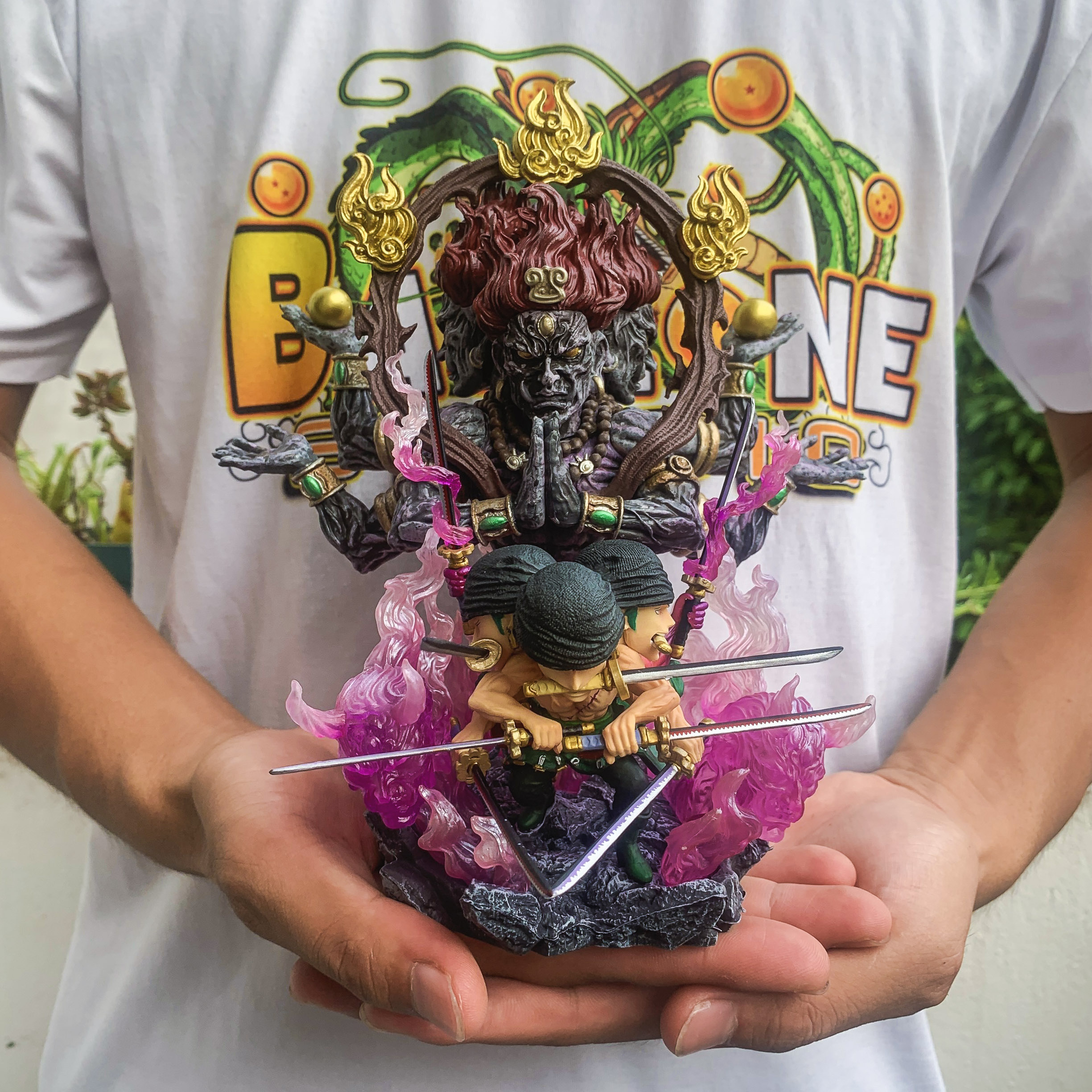Mô hình chibi zoro asura có led - mô hình one piece