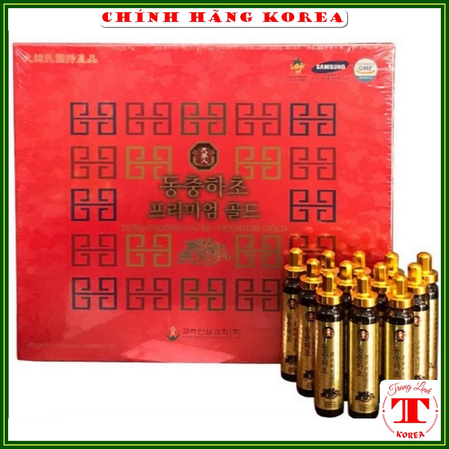 Tinh chất đông trùng hạ thảo hàn quốc thượng hạng, hộp đỏ 20 ống - Tăng thể lực, giảm lão hóa, phòng ung thư - tranglinhkorea