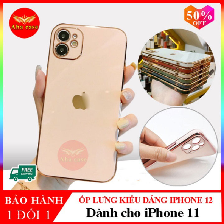Ốp lưng iphone 11 - Ốp lưng dẻo kiểu dáng iphone 12 sang trọng, lên đời cho iphone 11 sang iphone 12 chỉ 3 giây