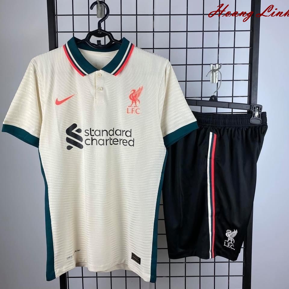 Áo Bóng Đá CLB Liverpool-Sân Khách -Bản Thi ĐẤu-Chất Vải Polyester Thái Cao Cấp