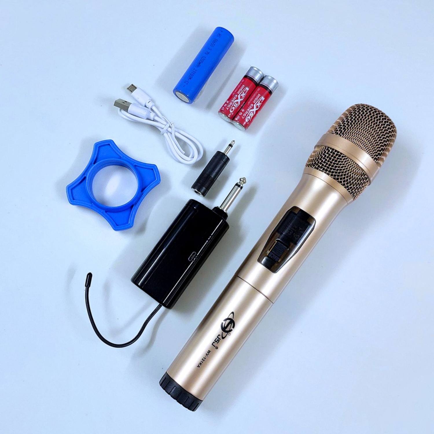 Mẫu Mới Micro karaoke không dây cao cấp JSJ-W121 tích hợp màn hình led chuyên