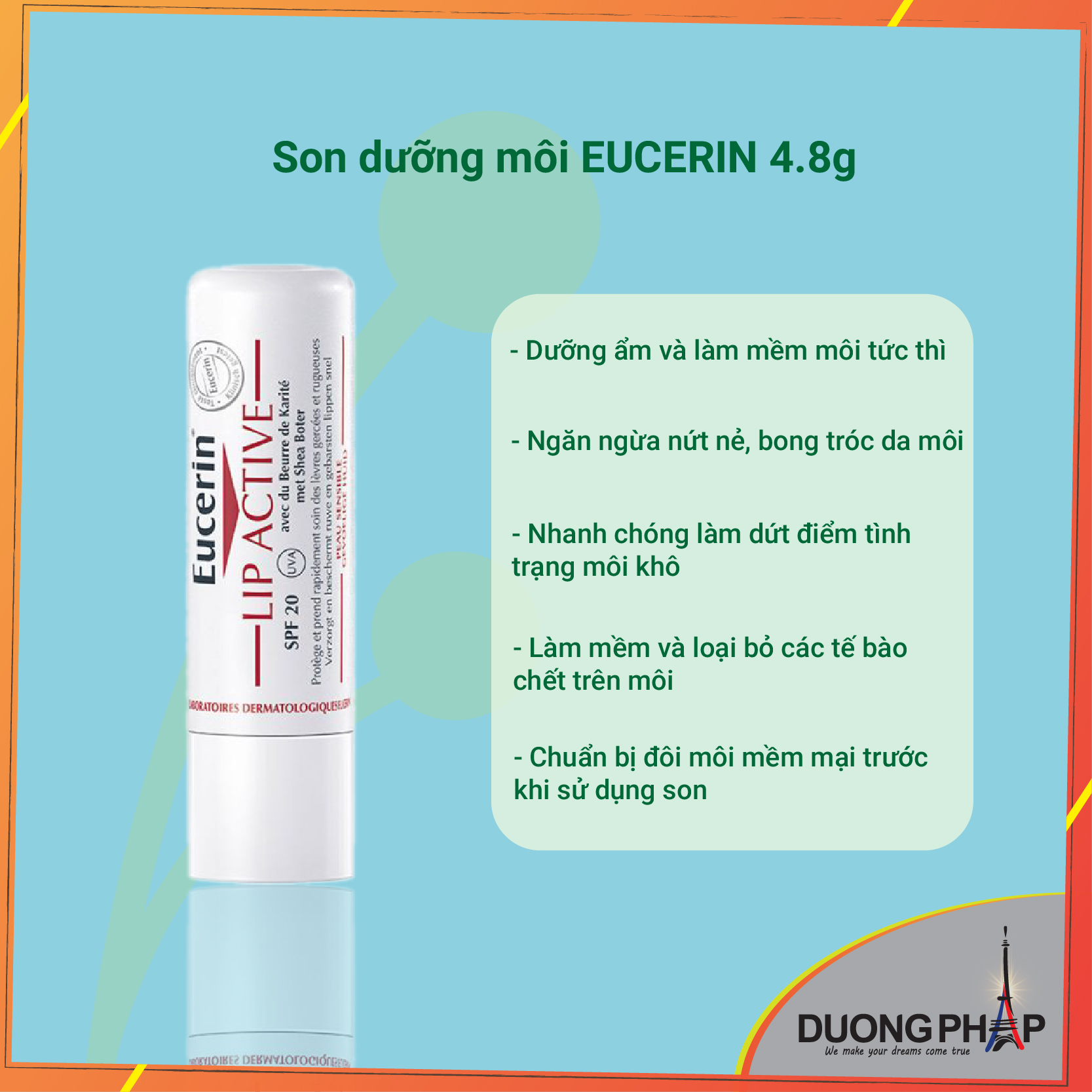 Son dưỡng môi Eucerin 4.8g