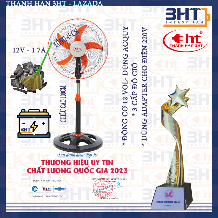 Quạt Dùng Bình 12V / 220V - 3HT