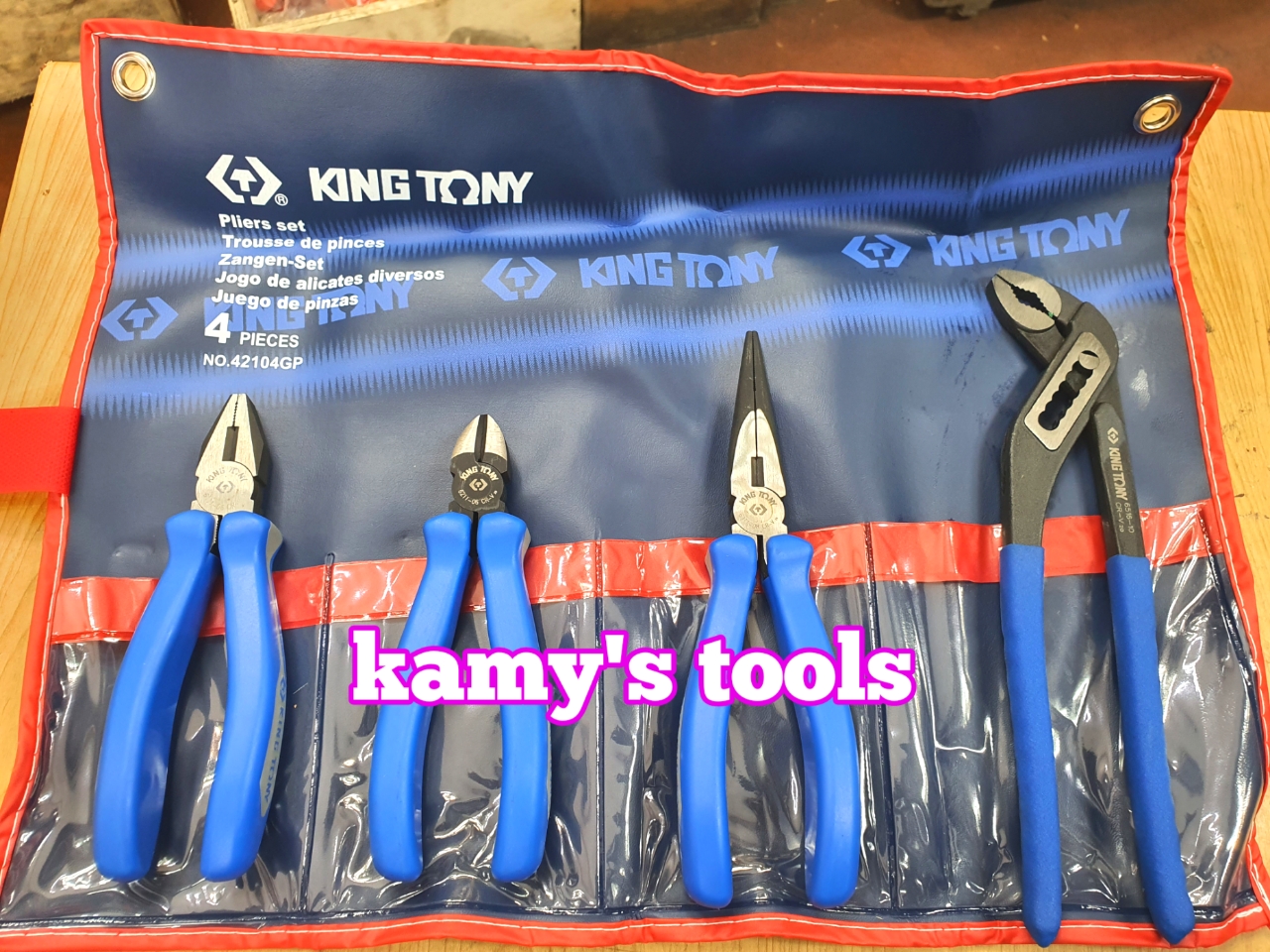 [HCM]Bộ kìm 4 cái Kingtony model 42104GP01 (Kìm cắt điện nhọn mỏ quạ)