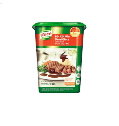 Bột Xốt Nâu BBQ demi glace Brown sauce mix Knorr 1kg