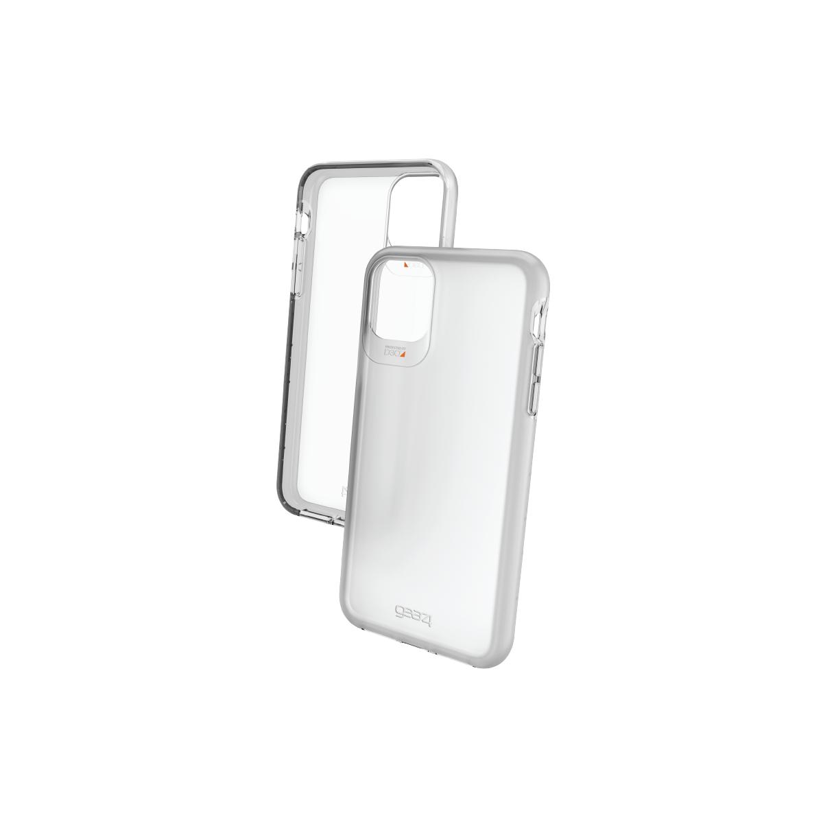 Ốp lưng chống sốc pro max siêu mỏng gear4 d3o hampton apple dành cho iphone 11 pro max - light grey - icb65htnlgy