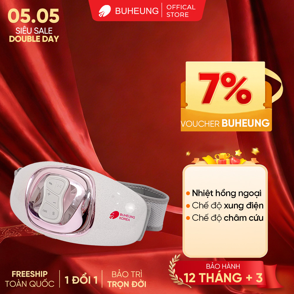Đai massage bụng Buheung MK-340, bảo hành 12 tháng