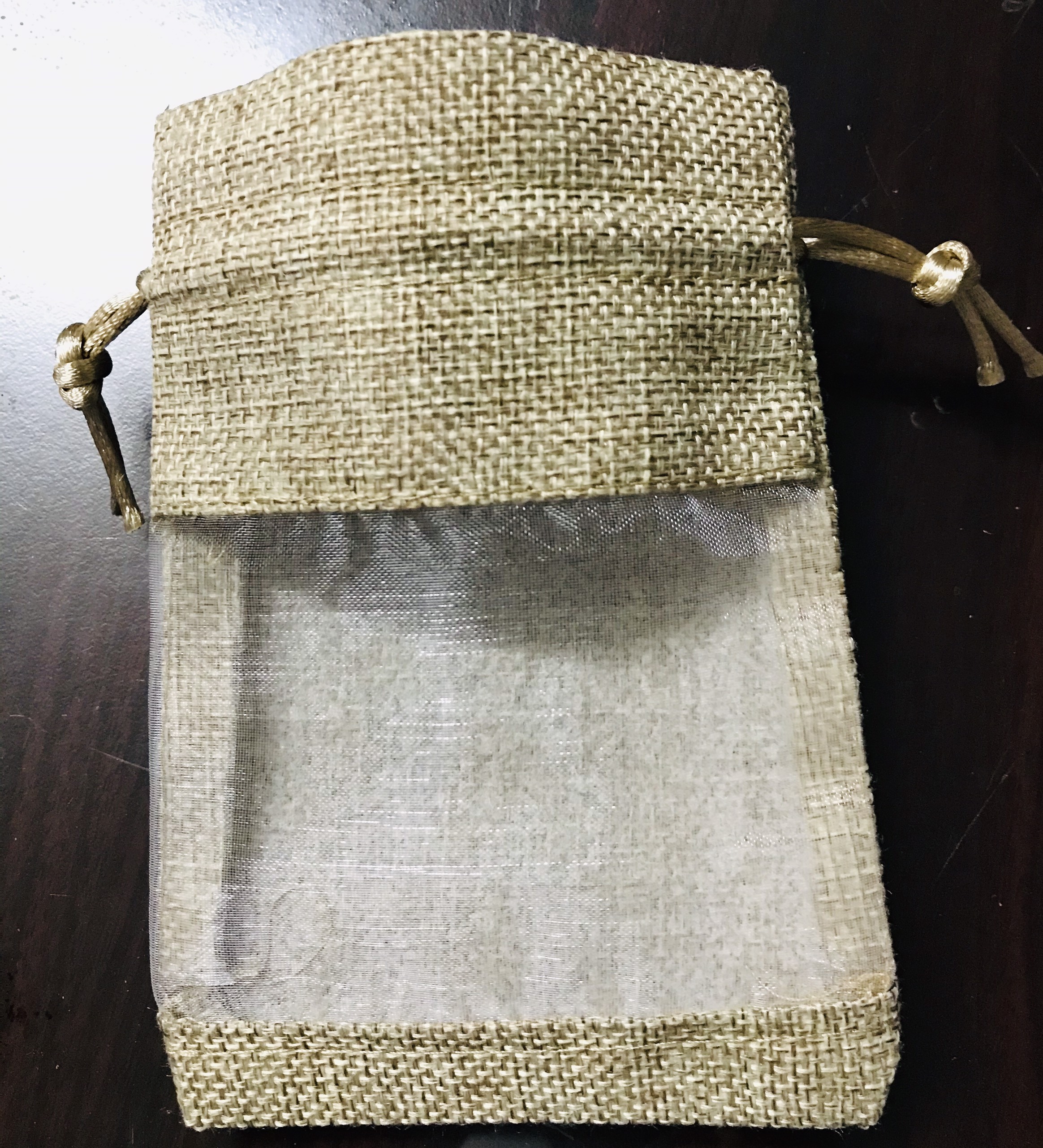 10 vỏ túi thơm - túi vải đay có cửa sổ